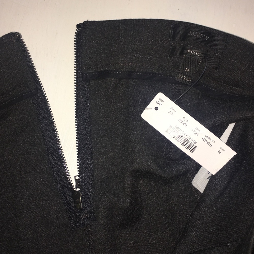 NWT J.Crew Dark Gray Pixie Pants